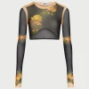 The Beige “Fleurs Petit Grand” Crop Top