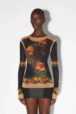 The Beige “Fleurs Petit Grand” Top