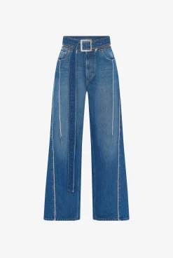 The Belted Denim Jeans