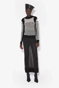 The Bi-Material Marinière Sweater