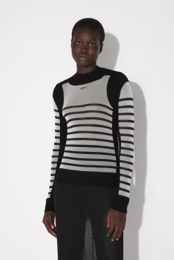 The Bi-Material Marinière Sweater