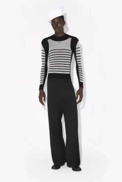 The Bi-Material Marinière Sweater