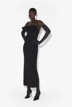 The Black Conical Bra Cup Dress