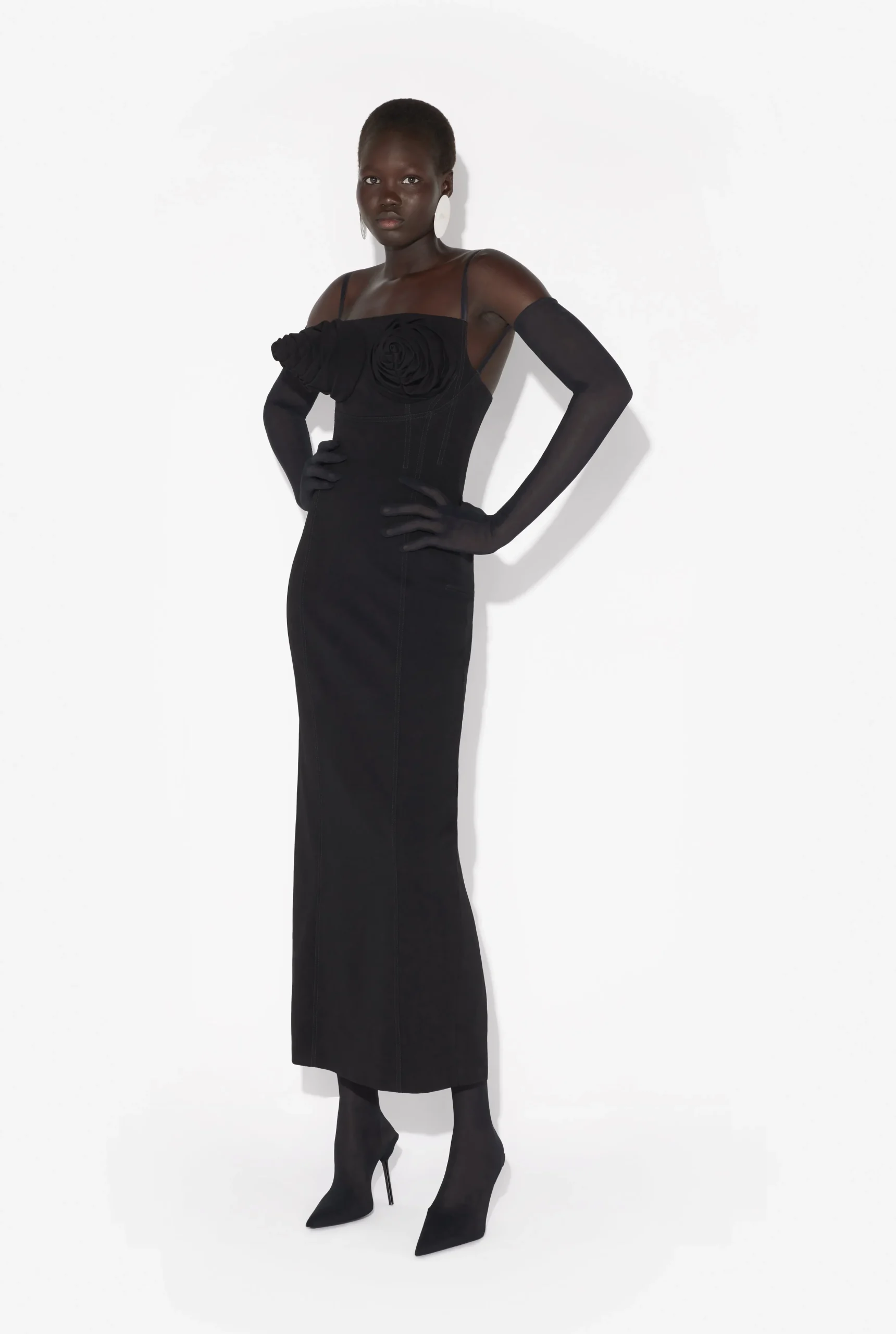 The Black Conical Bra Cup Dress