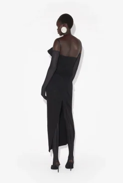 The Black Conical Bra Cup Dress