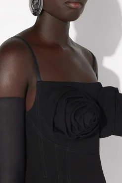 The Black Conical Bra Cup Dress