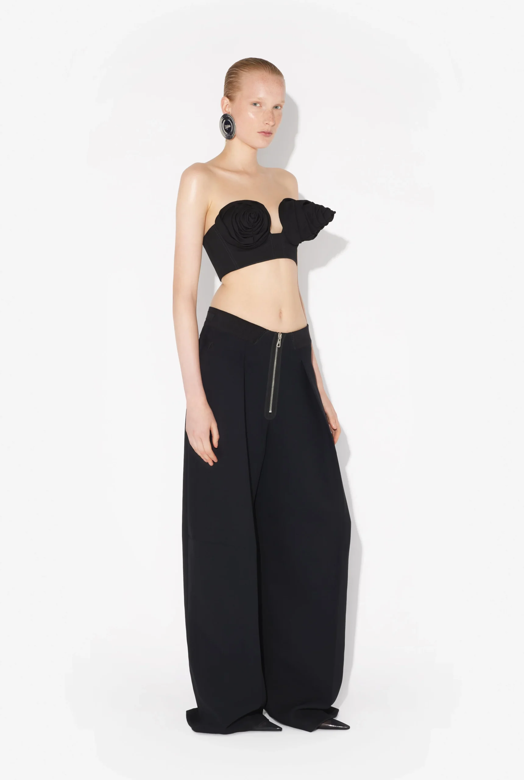 The Black Conical Cup Bra