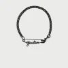 The Black Gaultier Safety Pin Necklace