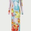 The Blue Body Flower Dress