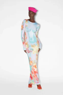 The Blue Body Flower Dress