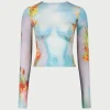 The Blue Body Flower Top