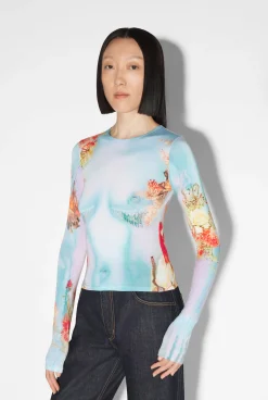 The Blue Body Flower Top