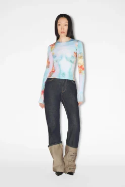 The Blue Body Flower Top
