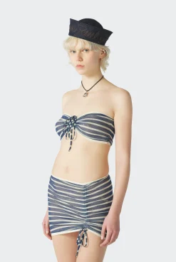 The Blue “Crackling” Sailor Bandeau