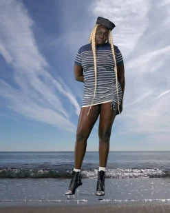 The Blue “Crackling” Sailor Top