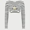 The Blue Flower Sailor Crop Top