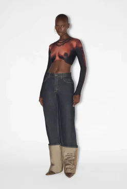 The Ebony Body Tattoo Crop Top