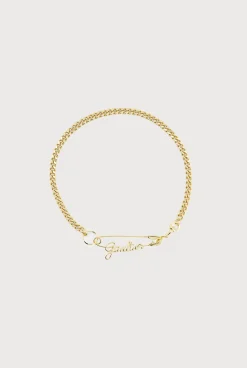 The Gold-Tone Gaultier Safety Pin Necklace