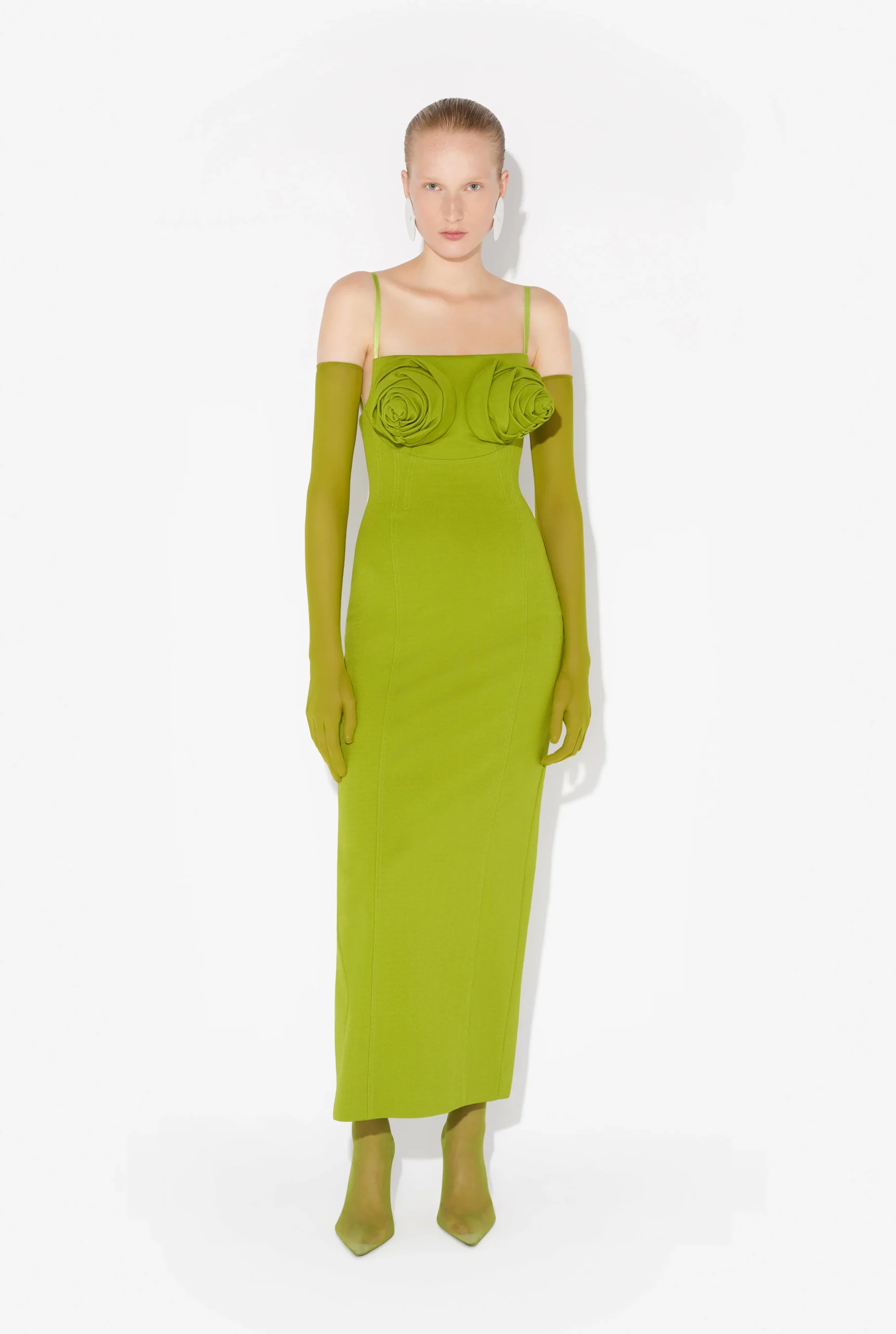 The Green Conical Bra Cup Dress
