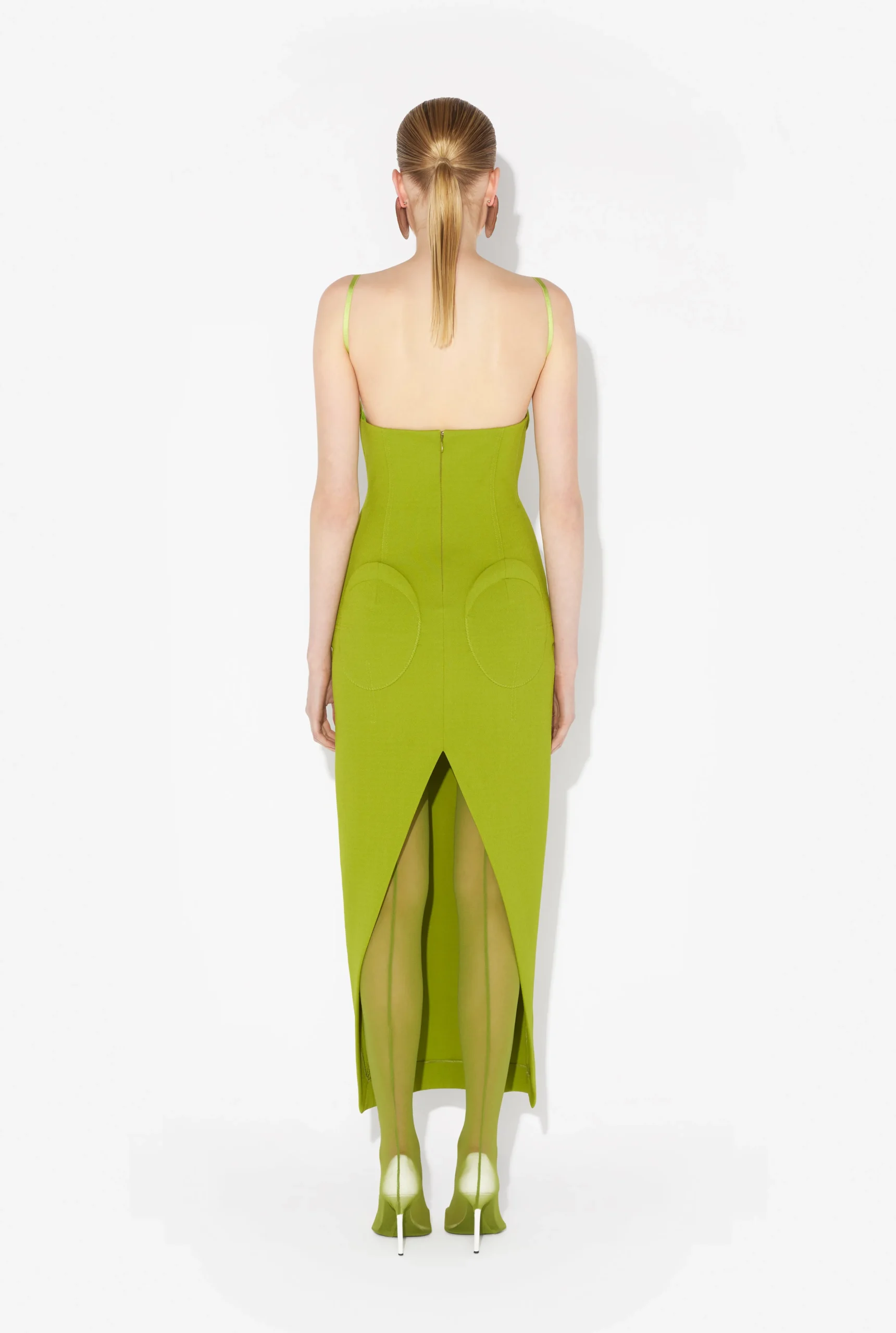 The Green Conical Bra Cup Dress