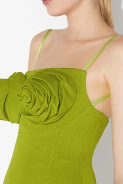 The Green Conical Bra Cup Dress