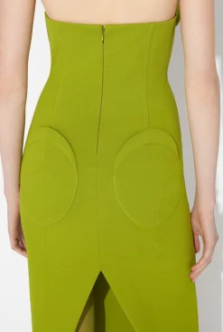 The Green Conical Bra Cup Dress