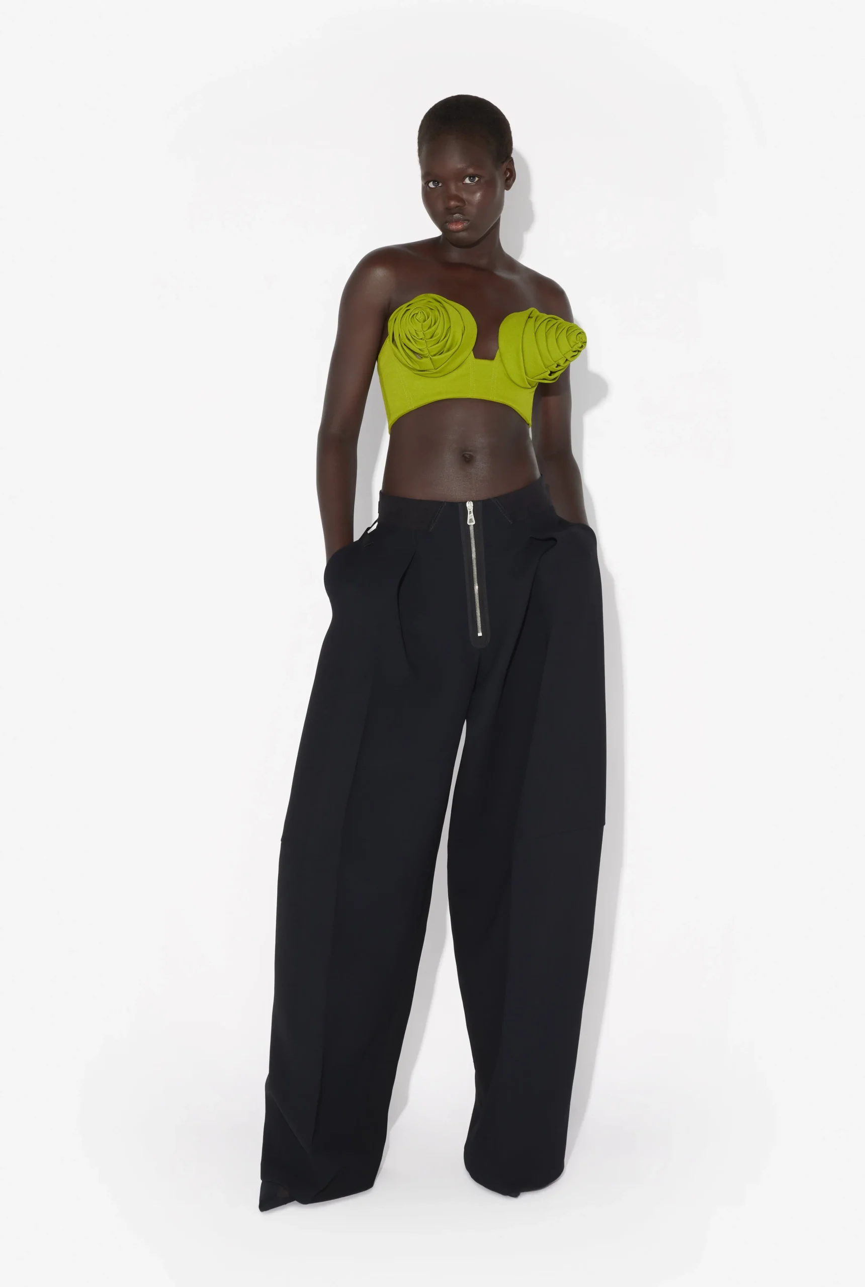 The Green Conical Cup Bra