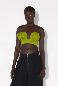 The Green Conical Cup Bra