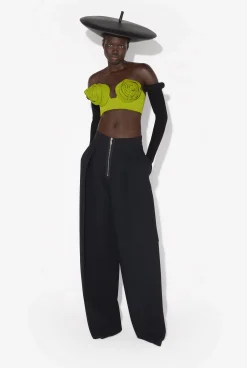 The Green Conical Cup Bra