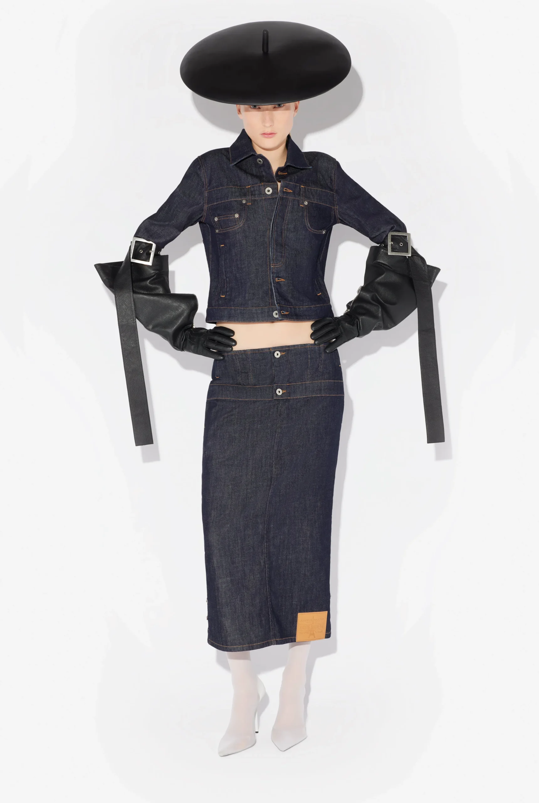 The Inverted Denim Skirt