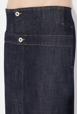 The Inverted Denim Skirt