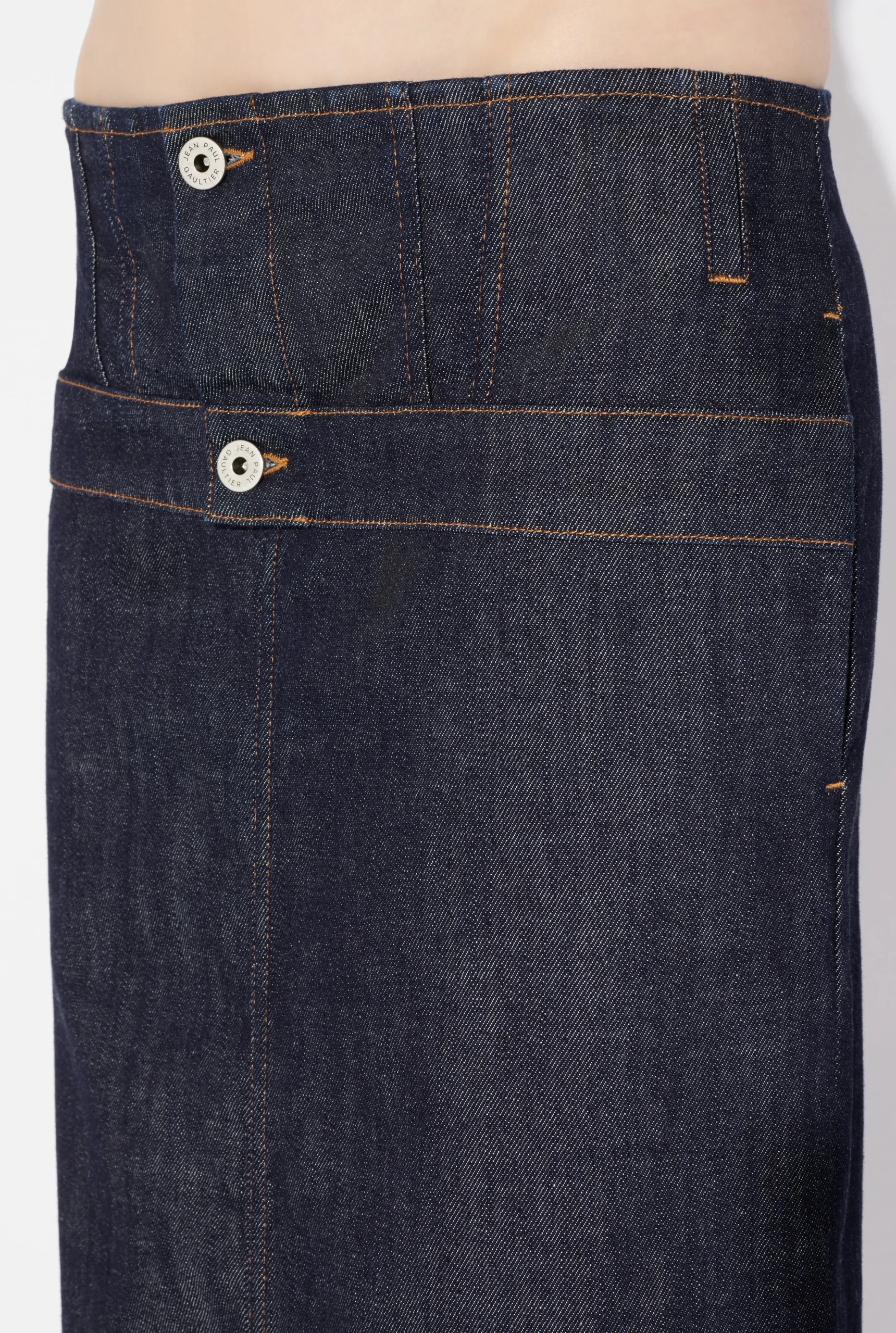 The Inverted Denim Skirt