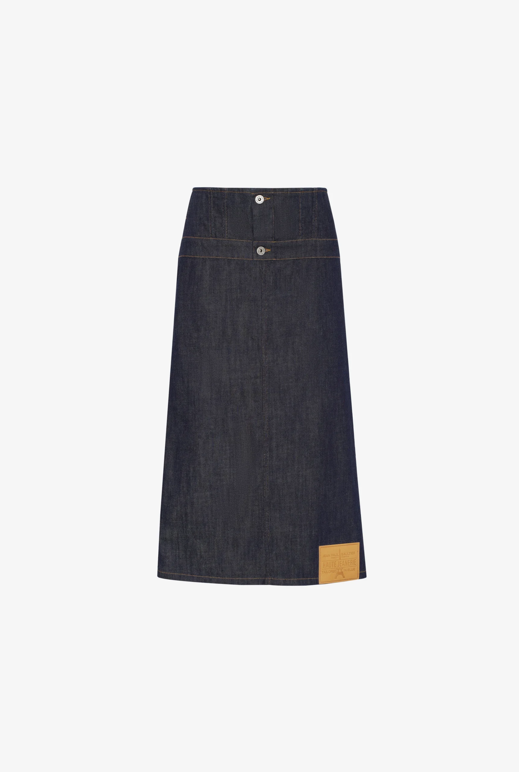 The Inverted Denim Skirt