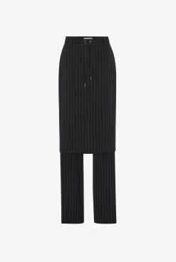 The Lace-Up Suit Pant Skirt