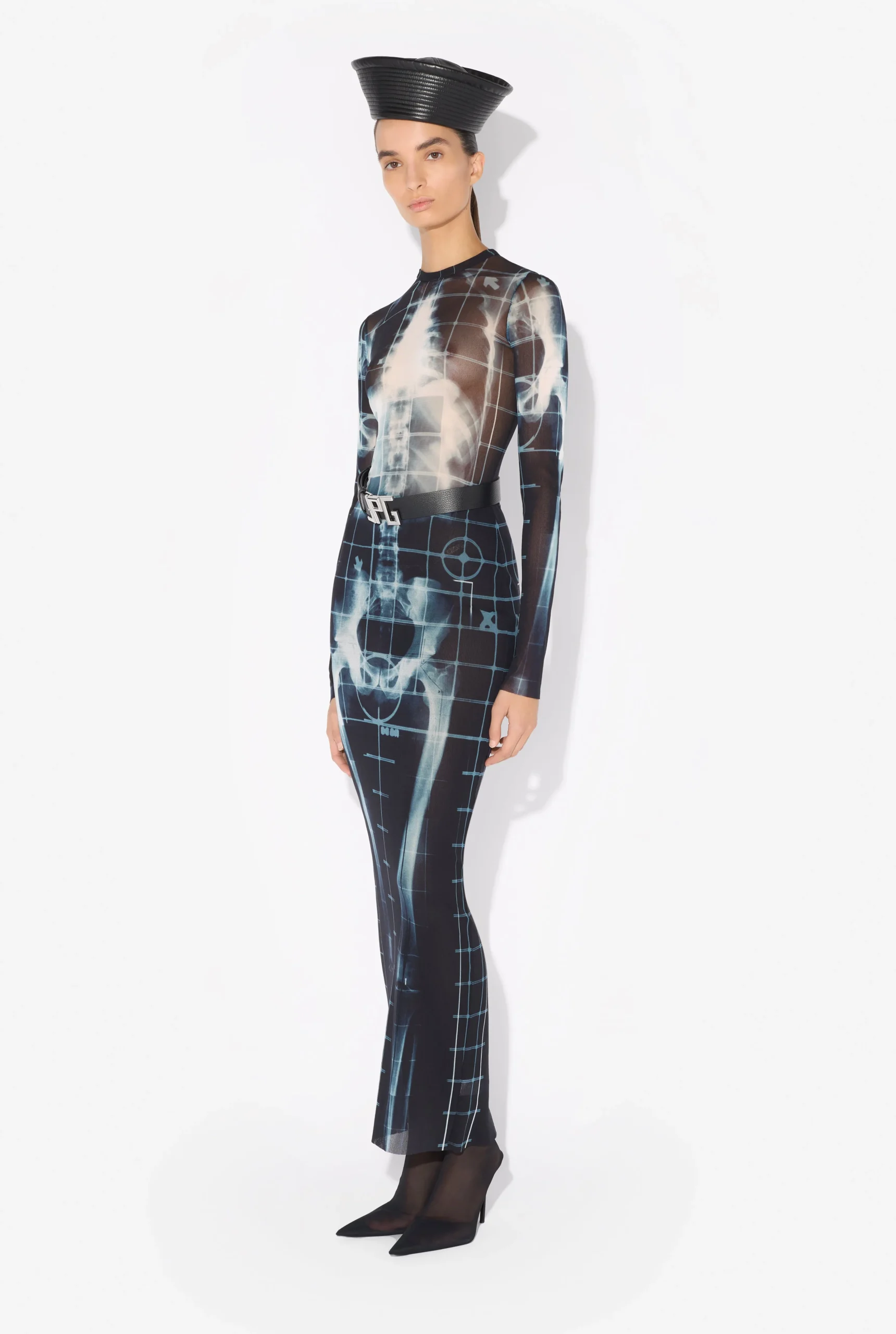 The Long Black Squeletor Dress