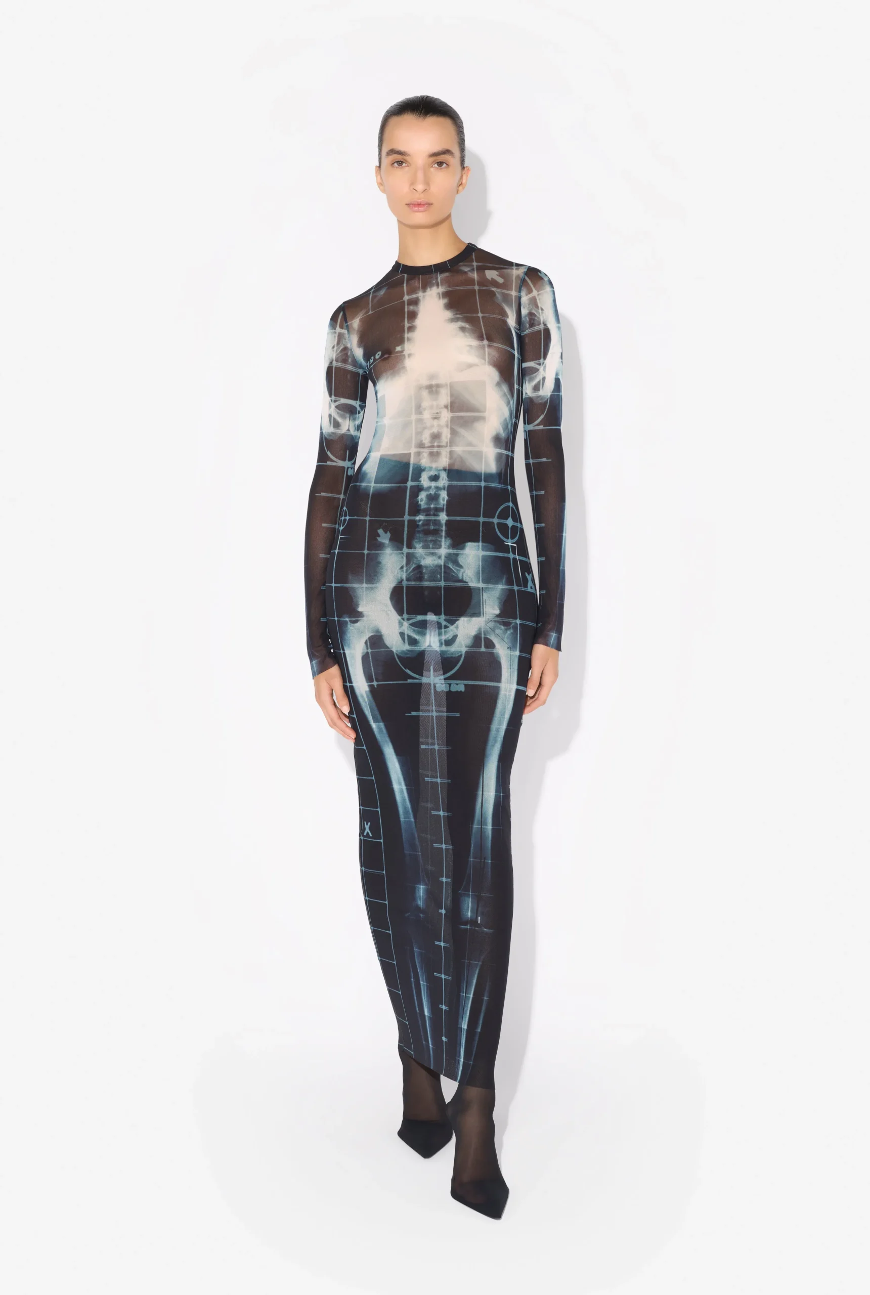 The Long Black Squeletor Dress