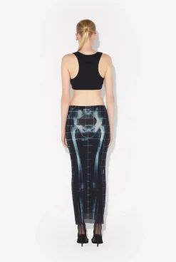 The Long Black Squeletor Skirt