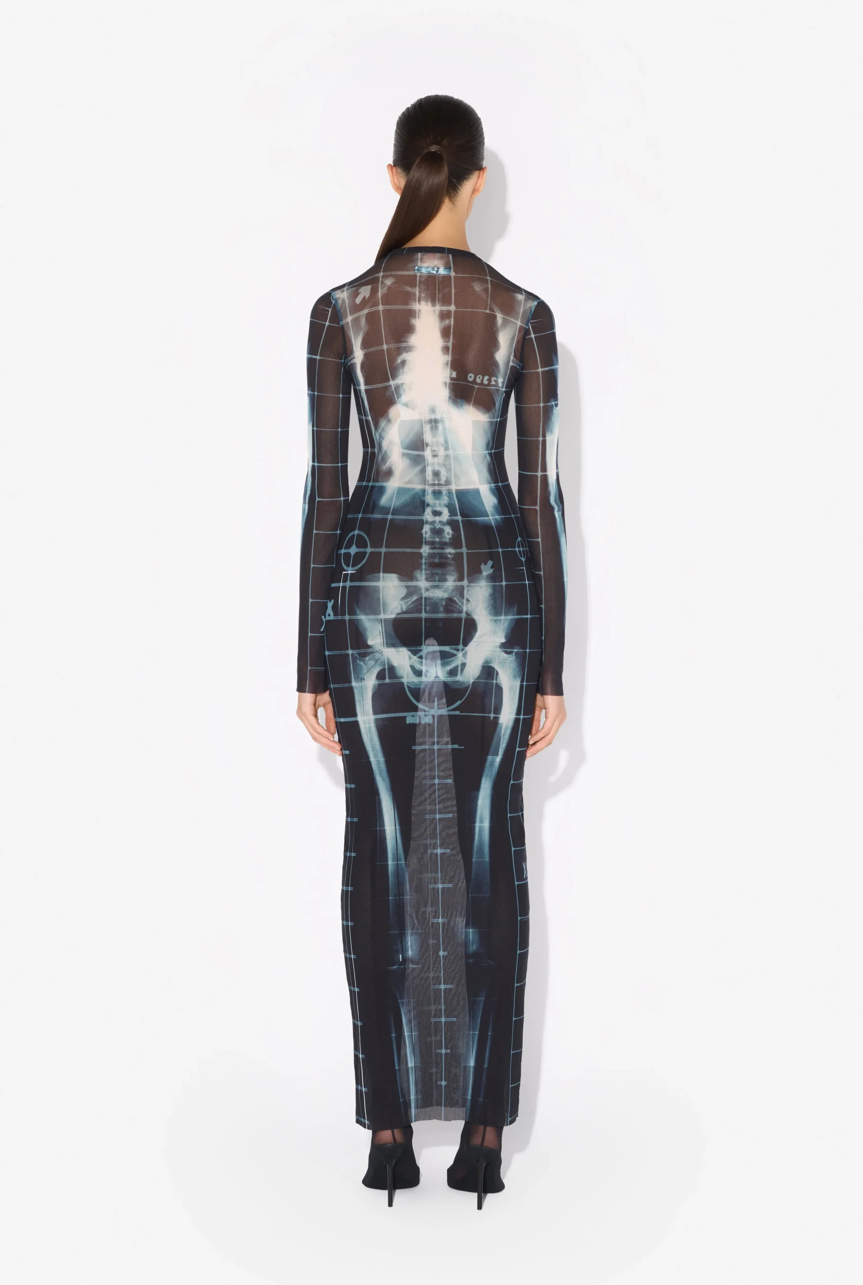 The Long Black Squeletor Dress