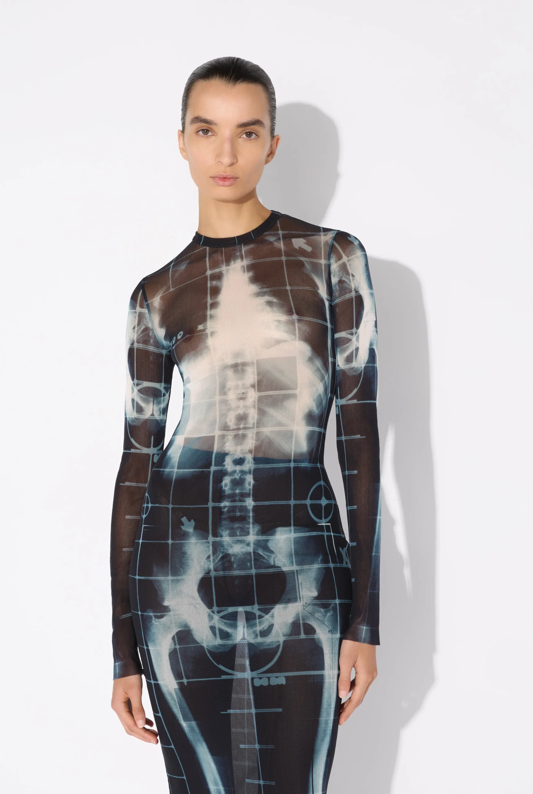 The Long Black Squeletor Dress