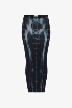 The Long Black Squeletor Skirt