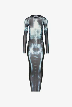 The Long Black Squeletor Dress