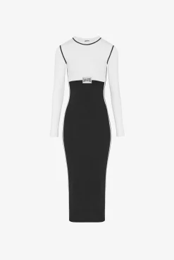 The Long Color-Block Dress