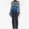 The Long 3D Striped Dress