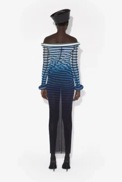 The Long 3D Striped Dress