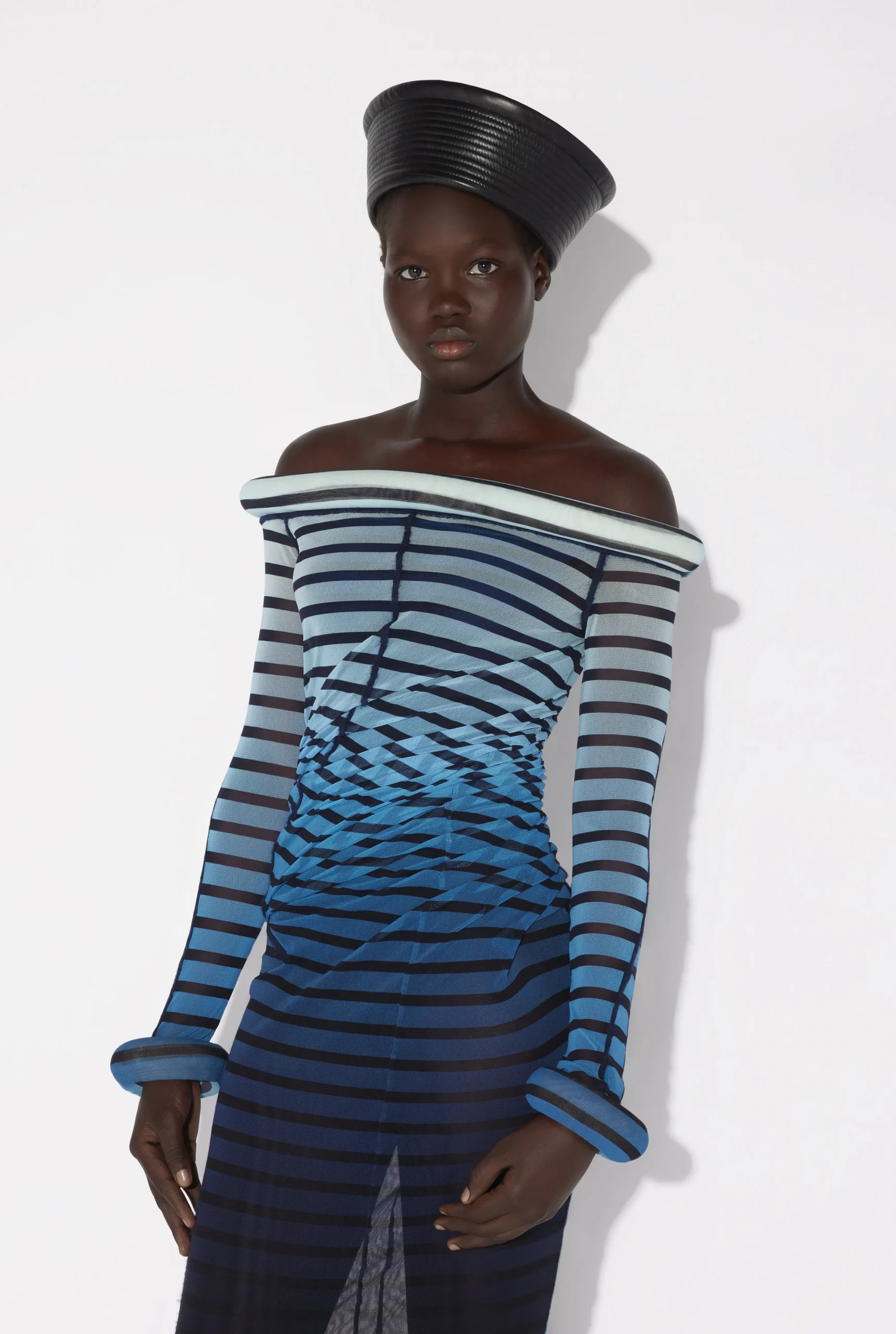 The Long 3D Striped Dress