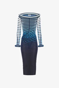 The Long 3D Striped Dress