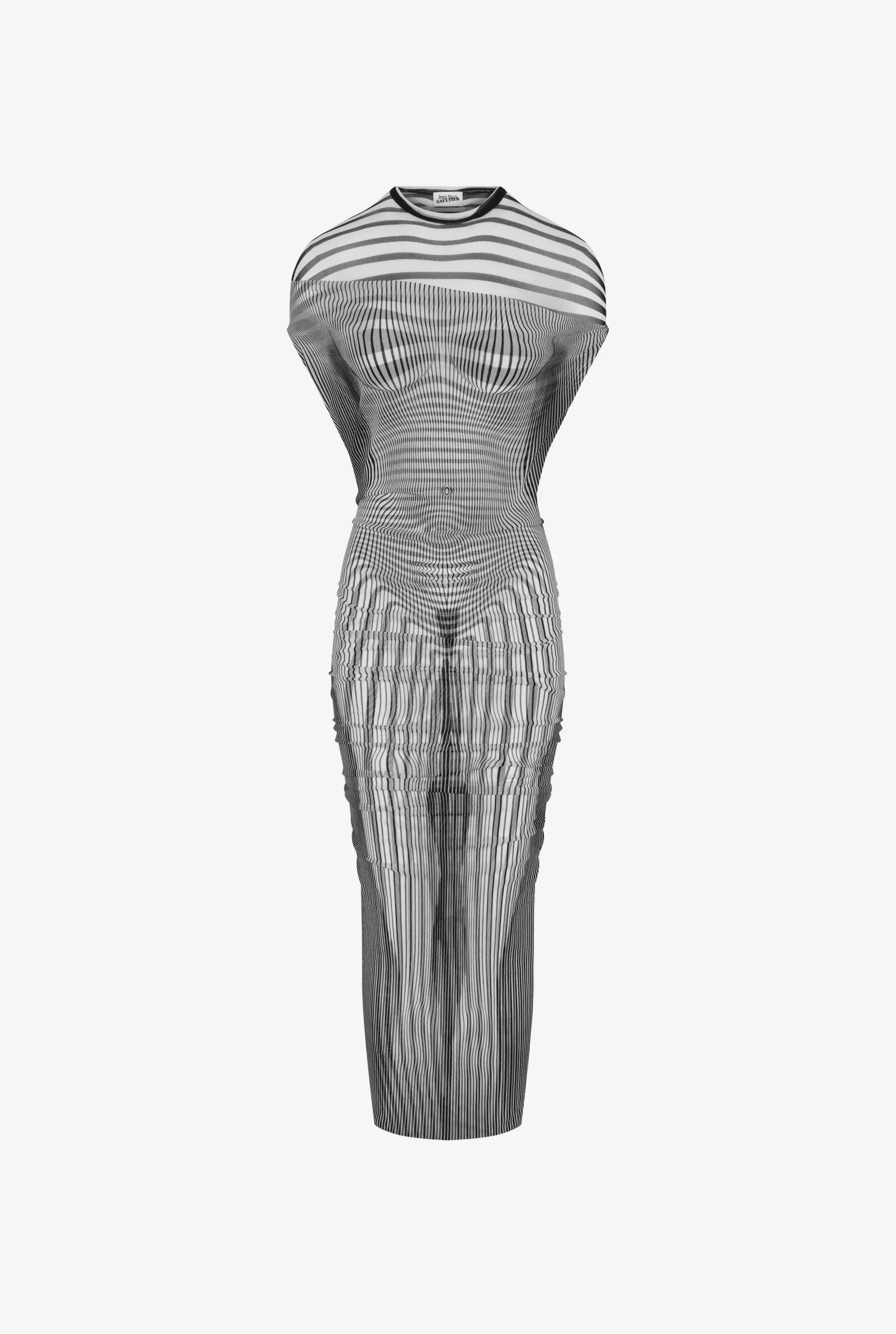 The Long Draped Body Morphing Dress