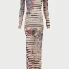 The Long Nude Sailor Tattoo Dress