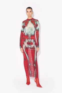 The Long Red Squeletor Dress