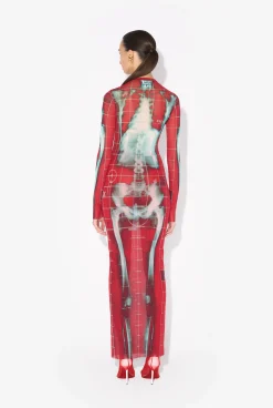 The Long Red Squeletor Dress
